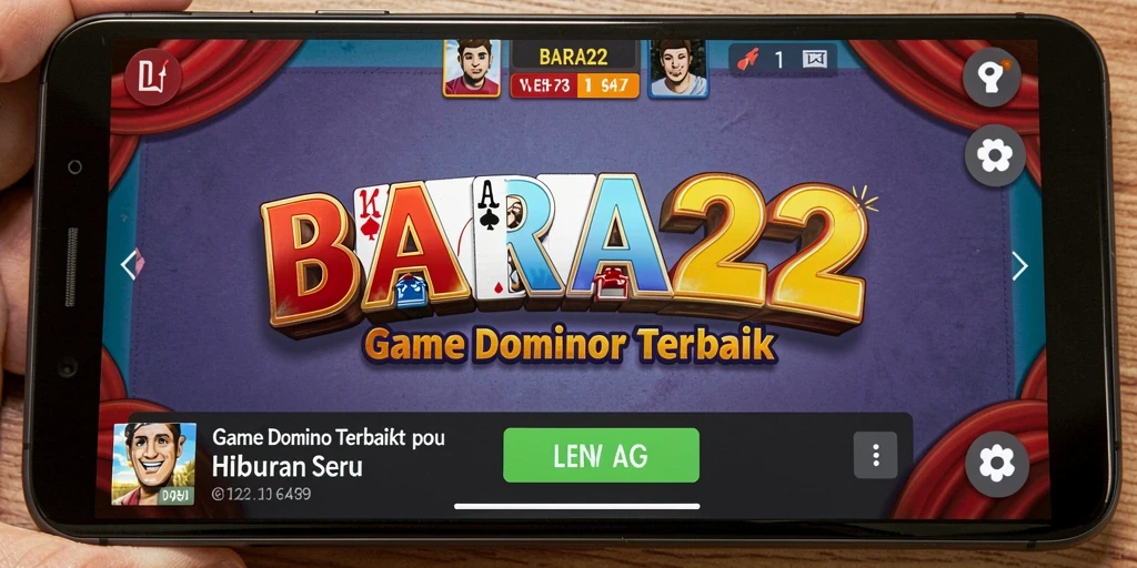 Tampilan menarik dari gameplay BARA22 dalam permainan Domino.