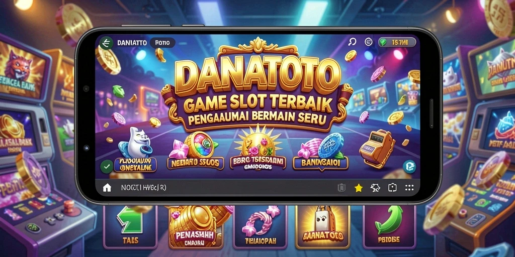 Screenshot gameplay DANATOTO menampilkan suasana seru permainan Slot.