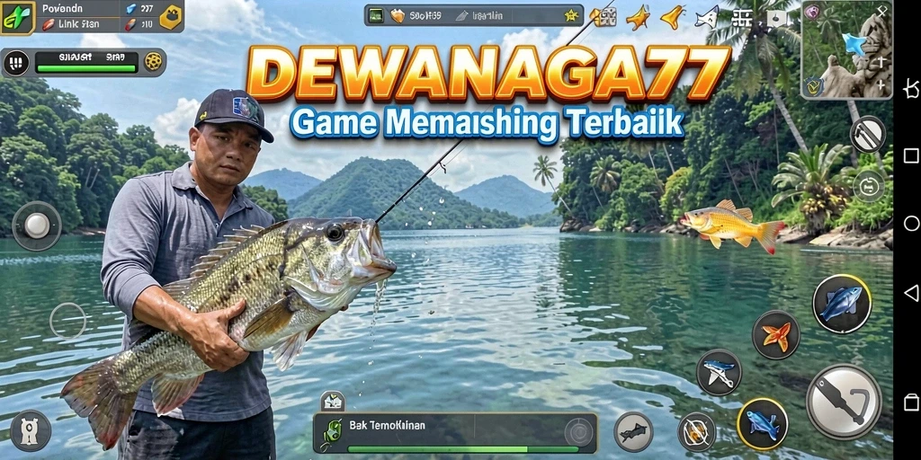 Menampilkan gameplay seru dengan tangkapan ikan yang bervariasi.