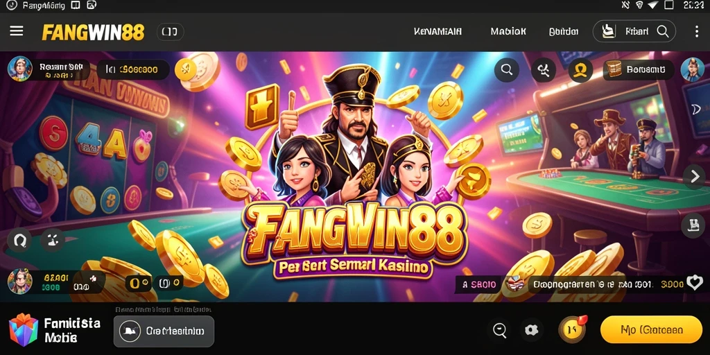 Screenshot FANGWIN88 menampilkan gameplay Slot yang mendebarkan.