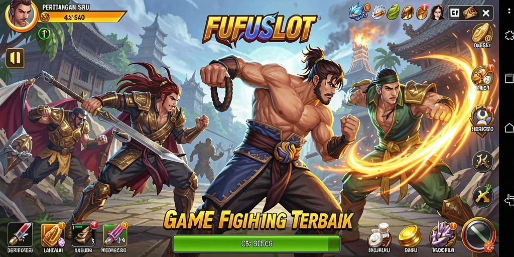 Tampilan menarik dari gameplay FUFUSLOT dalam pertarungan seru.