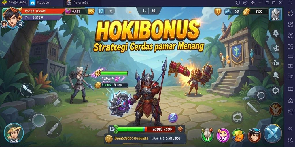 Tampilan gameplay HOKIBONUS yang mendebarkan dan strategis.