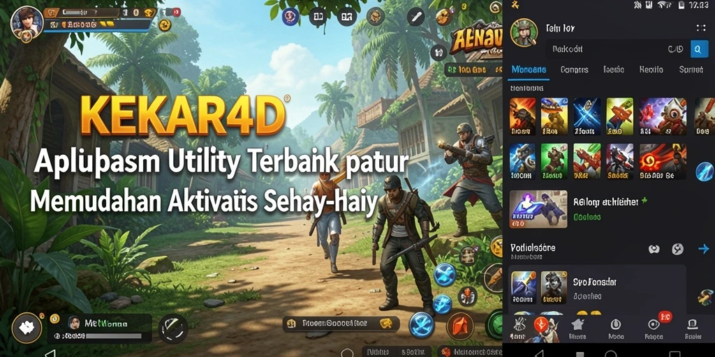 Tampilan utama KEKAR4D dengan fitur Utility yang lengkap dan mudah diakses.