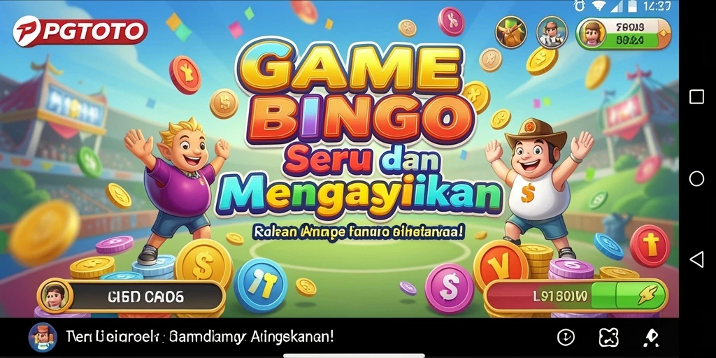 Tampilan gameplay Bingo di PGTOTO yang seru dan interaktif.