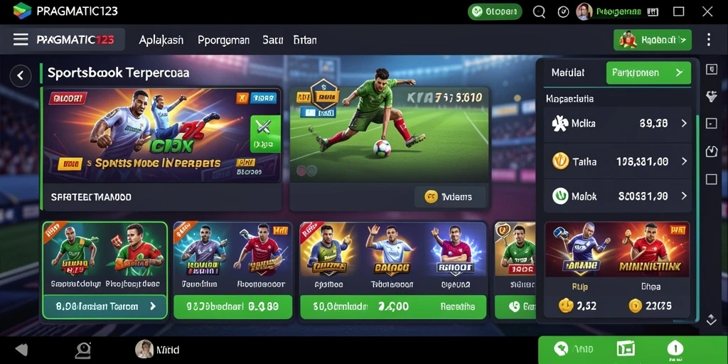 Tampilan gameplay PRAGMATIC123 yang menarik dalam taruhan olahraga.