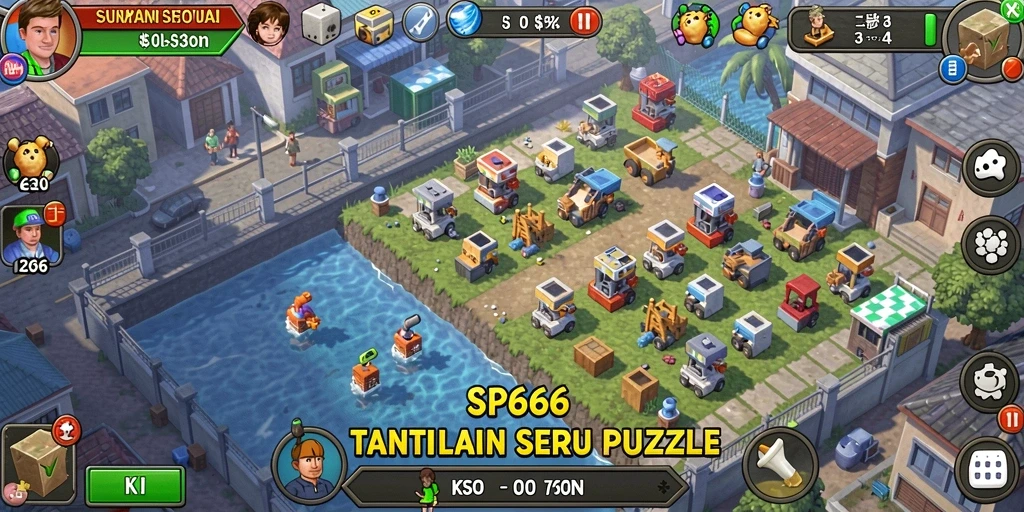 Screenshot gameplay SP666 menampilkan tantangan seru dalam Puzzle.