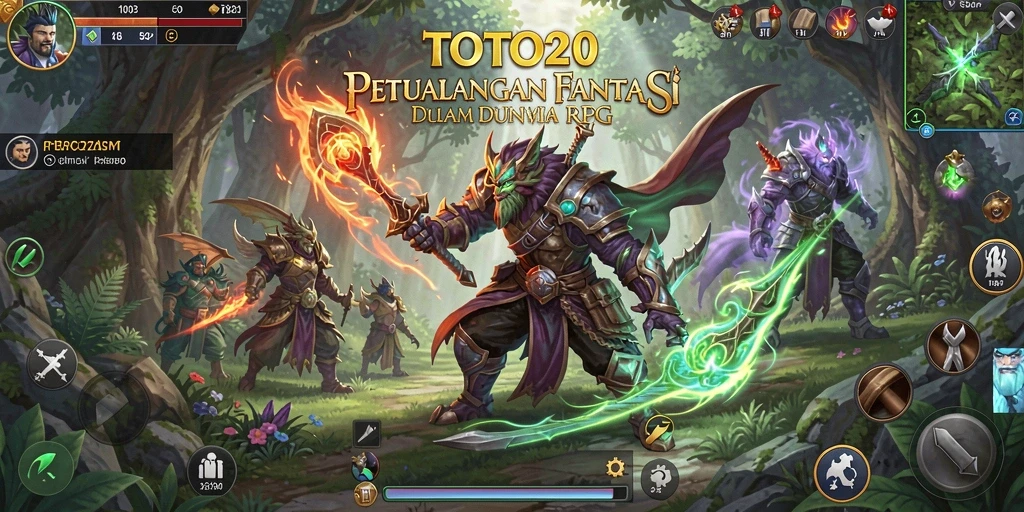 Tampilan gameplay RPG yang seru dan menantang di TOTO20.