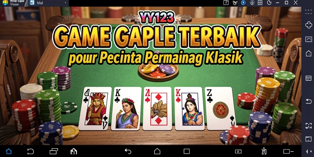 Tampilan gameplay Gaple yang menarik dan interaktif di YY123.